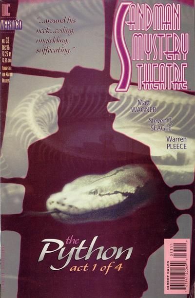 Sandman Mystery Theatre The Python: Act One |  Issue#33 | Year:1995 | Series:  | Pub: DC Comics |