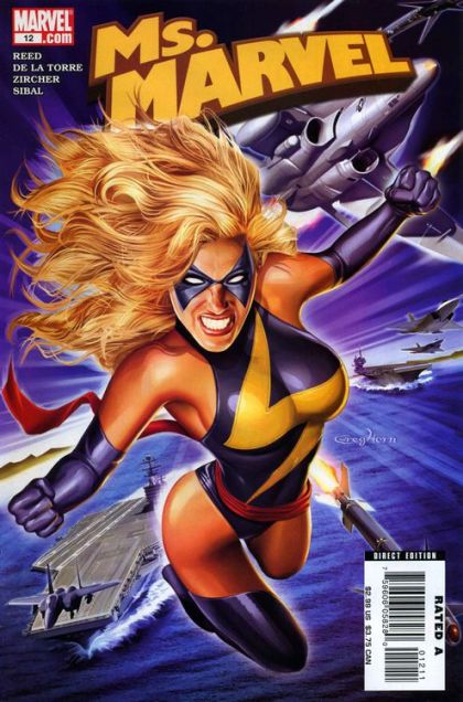 Ms. Marvel, Vol. 2 Something Dark is Coming |  Issue#12A | Year:2007 | Series: Captain Marvel | Pub: Marvel Comics | Greg Horn Regular