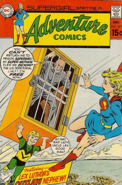 Adventure Comics, Vol. 1 The Wolf-Girl Of Stanhope! / Lex Luthor's Outlaw Nephew! |  Issue#387 | Year:1969 | Series:  | Pub: DC Comics |
