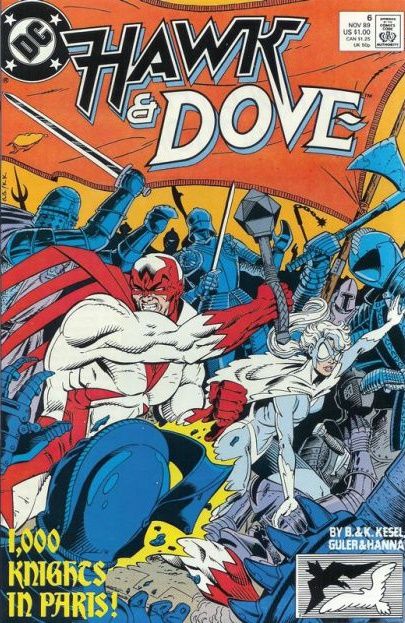 Hawk & Dove, Vol. 3 Hawk and Dove and the Alchemist's Tomb |  Issue#6A | Year:1989 | Series: Teen Titans | Pub: DC Comics | Direct Edition