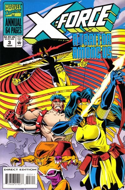 X-Force Annual In Deep / Siryn Song |  Issue#1994A | Year:1994 | Series: X-Force | Pub: Marvel Comics | Direct Edition