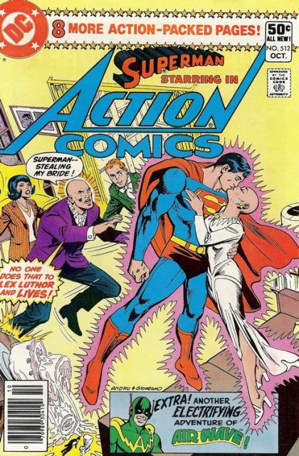 Action Comics, Vol. 1 Luthor's Day Of Reckoning! / Sinister Spectacle Of Sunspotter |  Issue#512B | Year:1980 | Series:  | Pub: DC Comics | Newsstand Edition