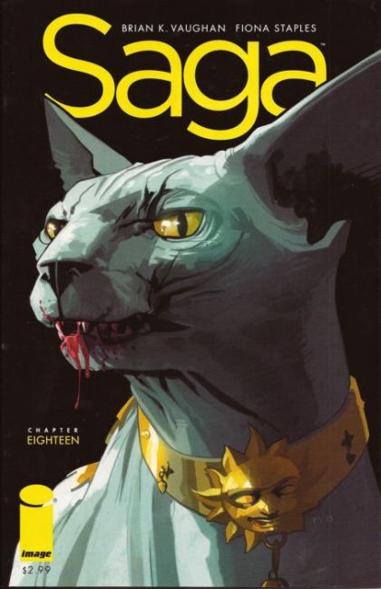 Saga Chapter Eighteen |  Issue#18 | Year:2014 | Series:  | Pub: Image Comics | Fiona Staples Regular Cover