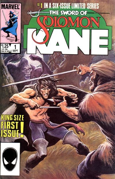 Solomon Kane Red Shadows |  Issue#1A | Year:1985 | Series:  | Pub: Marvel Comics | Direct Edition