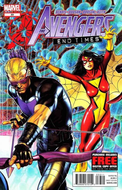 The Avengers, Vol. 4 End Times  |  Issue#33 | Year:2012 | Series: Avengers | Pub: Marvel Comics | Brandon Peterson Regular Cover