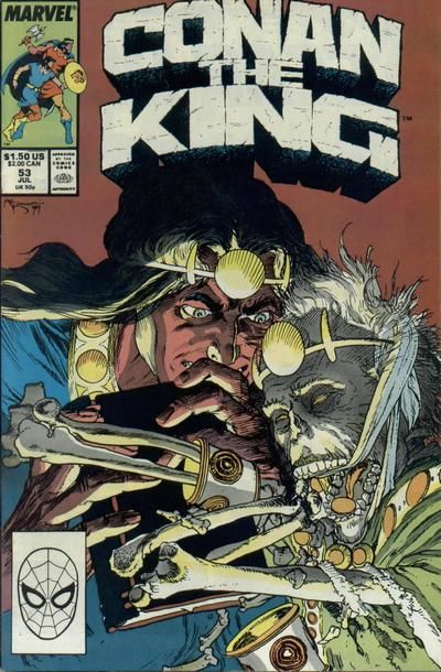 King Conan / Conan the King Night War / Tsinje-Nushan |  Issue#53A | Year:1989 | Series: Conan | Pub: Marvel Comics | Direct Edition
