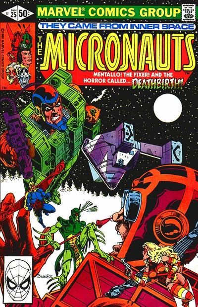 Micronauts, Vol. 1 Deathbirth |  Issue#25A | Year:1981 | Series: Micronauts | Pub: Marvel Comics | Direct Edition
