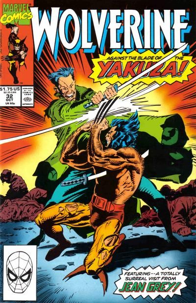 Wolverine, Vol. 2 Terminal Trauma |  Issue#32A | Year:1990 | Series: Wolverine | Pub: Marvel Comics | Direct Edition