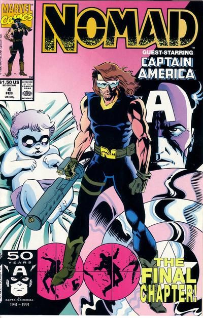 Nomad, Vol. 1 Melting Fire with Ice |  Issue#4A | Year:1991 | Series: Nomad | Pub: Marvel Comics | Direct Edition