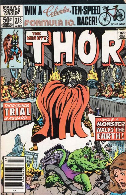 Thor, Vol. 1 Serpent From The Heavens / Last Flight of the Valkyries! |  Issue#313B | Year:1981 | Series: Thor | Pub: Marvel Comics | Newsstand Edition