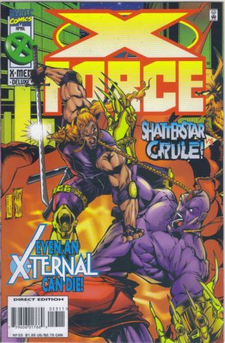 X-Force, Vol. 1 Even An X-Ternal Can Die! |  Issue#53A | Year:1996 | Series: X-Force | Pub: Marvel Comics | Direct Edition