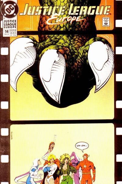 Justice League Europe / International You Oughtta Be In Pictures |  Issue#14A | Year:1990 | Series: JLA | Pub: DC Comics | Direct Edition