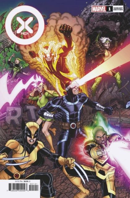 X-Men, Vol. 5 Fearless, In Threes |  Issue#1D | Year:2021 | Series: X-Men | Pub: Marvel Comics | Nick Bradshaw Variant Cover