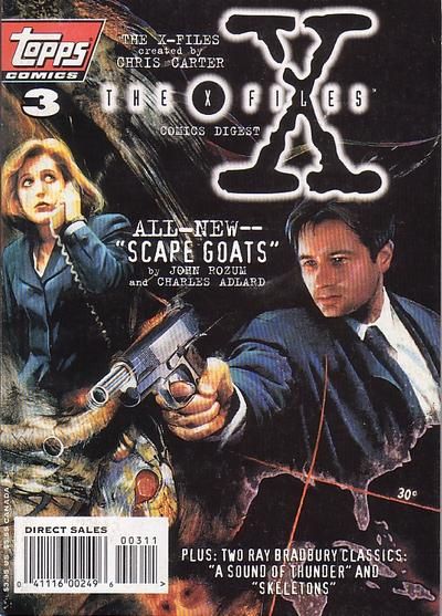 X-Files: Digest Scapegoats / A Sound of Thunder / Skeletons |  Issue#3 | Year:1996 | Series: X-Files | Pub: Topps Comics |