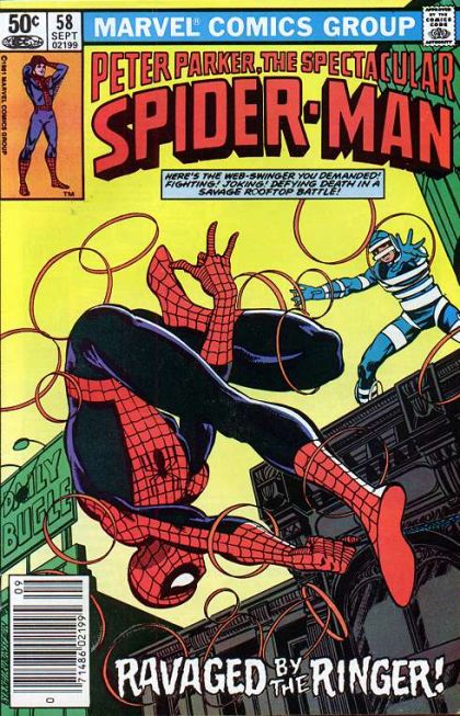 The Spectacular Spider-Man, Vol. 1 Ring Out The Old, In The New! |  Issue#58B | Year:1981 | Series: Spider-Man | Pub: Marvel Comics | Newsstand Edition