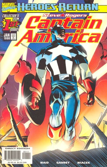 Captain America, Vol. 3 The Return Of Steve Rogers |  Issue#1A | Year:1997 | Series: Captain America | Pub: Marvel Comics | Direct Edition