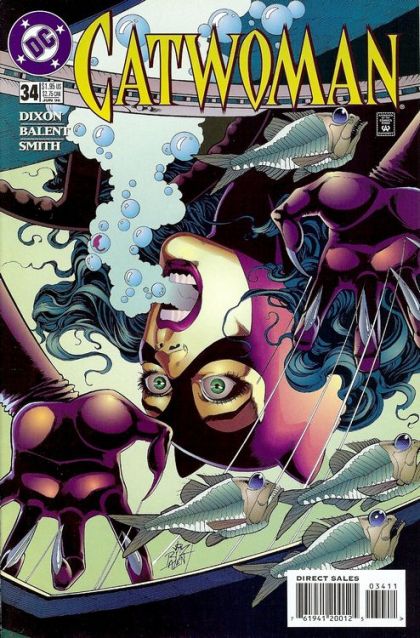 Catwoman, Vol. 2 The Razor's Edge |  Issue#34A | Year:1996 | Series:  | Pub: DC Comics | Direct Edition