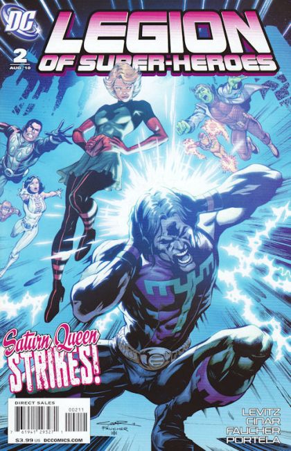 Legion of Super-Heroes, Vol. 6 The Day After Titanfall |  Issue#2A | Year:2010 | Series: Legion of Super-Heroes | Pub: DC Comics | Yildiray Cinar & Wayne Faucher Regular Cover