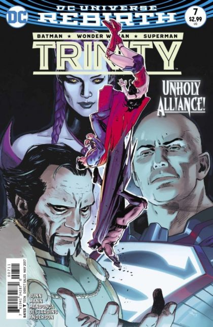 Trinity, Vol. 2 The New Pandoras |  Issue#7A | Year:2017 | Series:  | Pub: DC Comics | Regular Clay Mann Cover