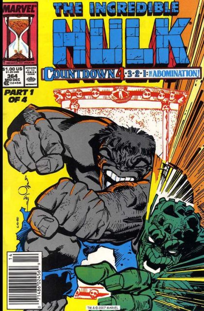 The Incredible Hulk, Vol. 1 Countdown, Part 1: Countdown Abomination |  Issue#364B | Year:1989 | Series: Hulk | Pub: Marvel Comics |