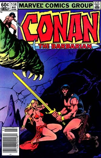 Conan the Barbarian, Vol. 1 The Blade and the Beast |  Issue#144B | Year:1983 | Series: Conan | Pub: Marvel Comics | Newsstand Edition