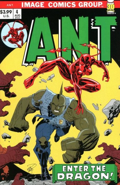 Ant, Vol. 3 Enter The dragon! |  Issue#4B | Year:2022 | Series:  | Pub: Image Comics | Variant Erik Larsen Retro 70s Trade Dress Cover