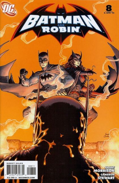 Batman and Robin, Vol. 1 Blackest Knight, Part Two: Batman vs. Batman |  Issue#8A | Year:2010 | Series: Batman | Pub: DC Comics | Frank Quitely Regular Cover