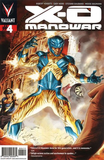 X-O Manowar, Vol. 3 By the Sword, Part 4: Then & Now |  Issue#4A | Year:2012 | Series: X-O Manowar | Pub: Valiant Entertainment | Doug Braithwaite Regular