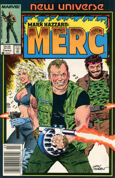 Mark Hazzard: Merc That's What Friends Are For! |  Issue#5B | Year:1987 | Series: New Universe | Pub: Marvel Comics | Newsstand Edition