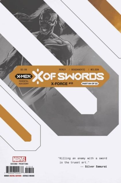 X-Force, Vol. 6 X of Swords, Part Four |  Issue#13K | Year:2020 | Series: X-Force | Pub: Marvel Comics | 2nd Printing Variant Cover