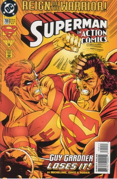 Action Comics, Vol. 1 Crime Tunnel! Or, When Warriors Strongly Disagee! |  Issue#709A | Year:1995 | Series:  | Pub: DC Comics | Direct Edition