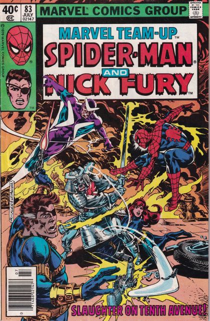 Marvel Team-Up, Vol. 1 Spider-Man and Nick Fury: Slaughter on 10th Avenue! |  Issue#83B | Year:1979 | Series: Marvel Team-Up | Pub: Marvel Comics | Newsstand Edition