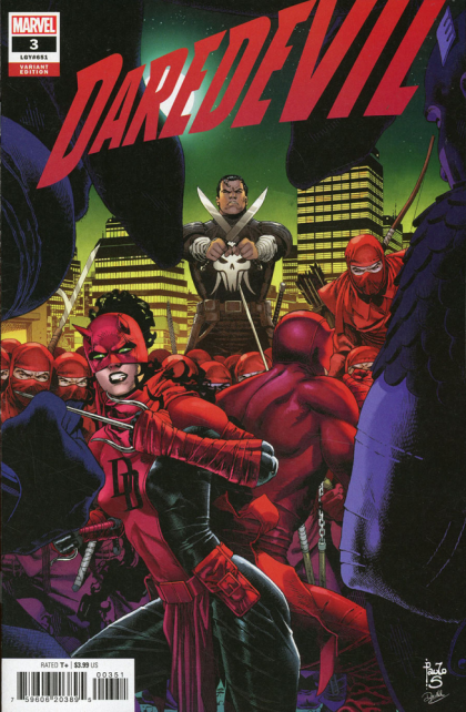 Daredevil, Vol. 7 The Red Fist Saga |  Issue#3B | Year:2022 | Series: Daredevil | Pub: Marvel Comics | Paulo Siqueira Promo Variant