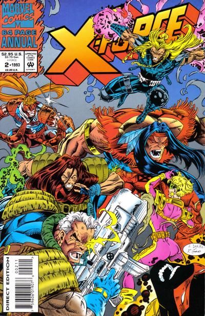 X-Force Annual Extreme Measures |  Issue#1993A | Year:1993 | Series: X-Force | Pub: Marvel Comics | Direct Edition