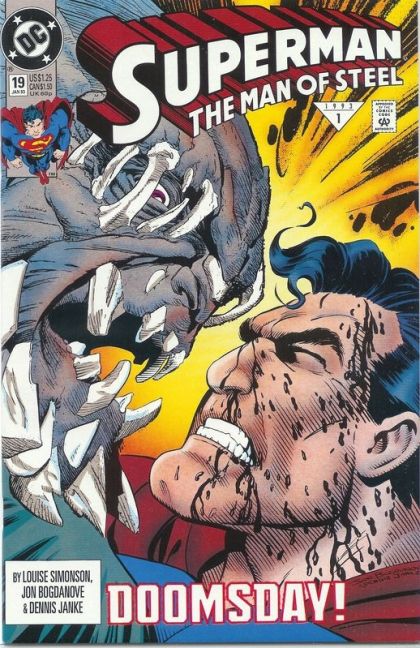 Superman: The Man of Steel Doomsday! - Doomsday is Here! |  Issue#19A | Year:1992 | Series: Superman | Pub: DC Comics |