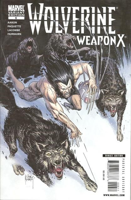 Wolverine: Weapon X Insane in the Brain, Part 1 |  Issue#6B | Year:2009 | Series: Wolverine | Pub: Marvel Comics | Joe Kubert Variant