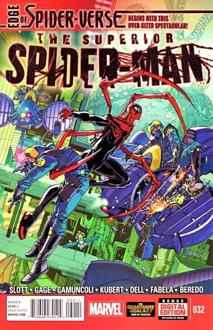 Superior Spider-Man, Vol. 1 Edge of Spider-Verse - Untitled / The Spider-Sanction |  Issue#32A | Year:2014 | Series: Spider-Man | Pub: Marvel Comics | Regular Giuseppe Camuncoli Cover