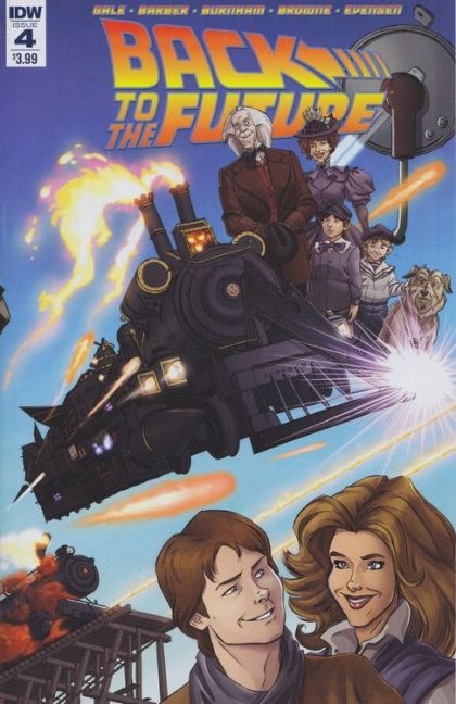 Back To The Future (IDW Publishing) Peer Pressure / Emmett Brown Visits The Future |  Issue#4A | Year:2016 | Series: Back to the Future | Pub: IDW Publishing | Dan Schoening Regular