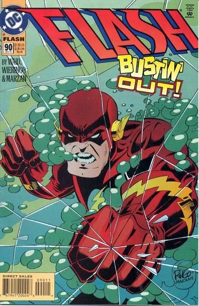 Flash, Vol. 2 On The Run |  Issue#90A | Year:1994 | Series: Flash | Pub: DC Comics | Direct Edition