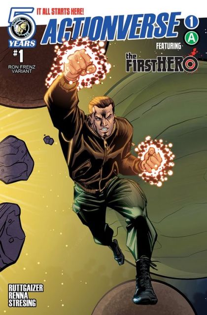 Actionverse  |  Issue#1B | Year:2016 | Series:  | Pub: Action Lab Comics | Feat F1rst Hero Cover B Frenz