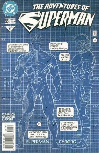 The Adventures of Superman Genesis - Genesis For Humanity |  Issue#551A | Year:1997 | Series: Superman | Pub: DC Comics | Direct Edition