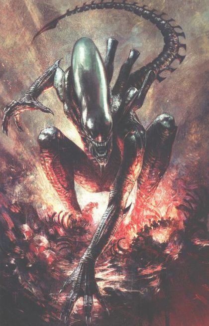 Alien, Vol. 1 (Marvel Comics) Bloodlines, Part 2 |  Issue#2E | Year:2021 | Series:  | Pub: Marvel Comics | Marco Mastrazzo UnknownComicBooks.Com / Comic Traders / Street Level Hero Retailer Exclusive Virgin Variant Cover B