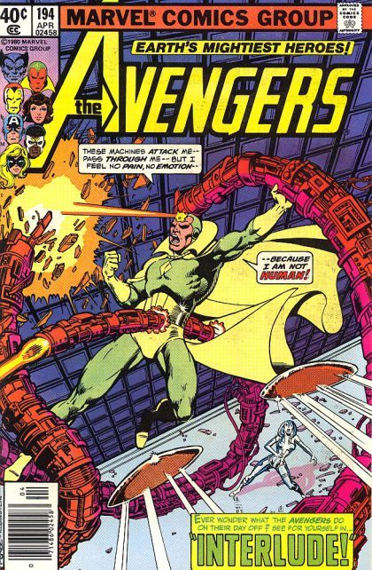 The Avengers, Vol. 1 Interlude |  Issue#194B | Year:1980 | Series: Avengers | Pub: Marvel Comics | Newsstand Edition