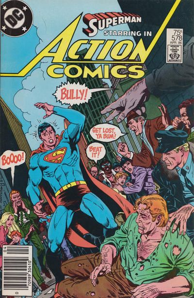 Action Comics, Vol. 1 The Most Popular Man in Metropolis! |  Issue#578B | Year:1986 | Series:  | Pub: DC Comics | Newsstand Edition