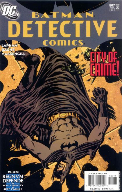 Detective Comics, Vol. 1 City of Crime, Part 7: Crown Point; Regnum Defende, Part II |  Issue#807A | Year:2005 | Series: Detective Comics | Pub: DC Comics | Direct Edition