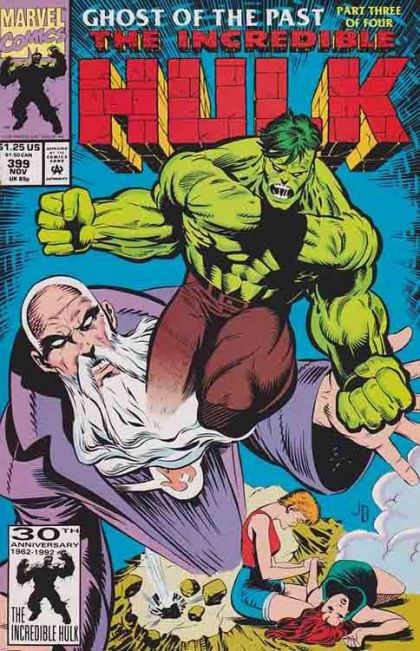 The Incredible Hulk, Vol. 1 Ghost of the Past, Part 3: A Convocation of Politic Worms |  Issue#399A | Year:1992 | Series: Hulk | Pub: Marvel Comics |