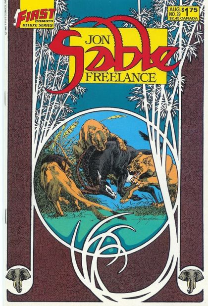 Jon Sable, Freelance Ivory Death |  Issue#39 | Year:1986 | Series: Jon Sable | Pub: First Comics |