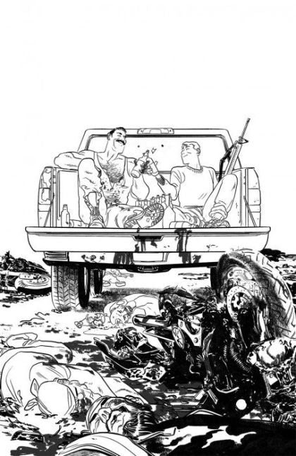 Skybound X Rick Grimes 2000 / Murder Falcon / Science Dog / Assassin Nation |  Issue#3F | Year:2021 | Series:  | Pub: Image Comics | Erica Henderson B&W Walker