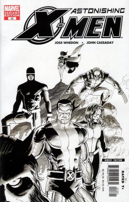 Astonishing X-Men, Vol. 3 Torn, Part 1 |  Issue#13B | Year:2006 | Series: X-Men | Pub: Marvel Comics | John Cassaday Incentive Sketch Variant (1:5)