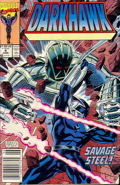 Darkhawk, Vol. 1 Savage Steel |  Issue#4B | Year:1991 | Series: Darkhawk | Pub: Marvel Comics | Newsstand Edition